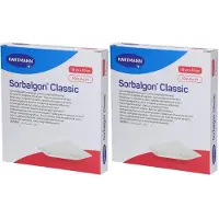 Sorbalgon Classic 10x10 cm Calciumalginat-Kompr. x2 2x10 St Verband