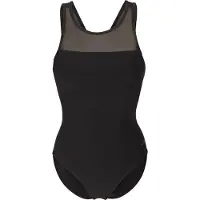 Arena - Women's Mesh Swimsuit Cross Back - Badeanzug Gr 42 schwarz