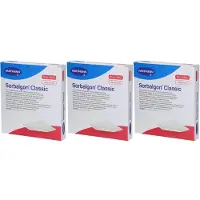 Sorbalgon Classic 10x10 cm Calciumalginat-Kompr. x3 3x10 St Verband