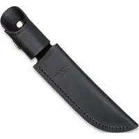 Buck Belt Sheath Black Leather