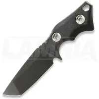 1881 Knifeworks Micro Tanto Messer, Black G-10