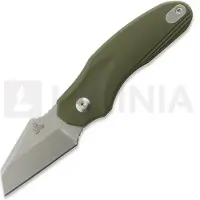 Twisted Assisted Fortis Sheepfoot Taschenmesser, OD Green G-10, Stonewash