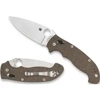 Spyderco Manix 2 XL Cru-Wear, Brown Canvas Micarta