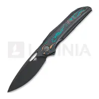Bestech Senu - PVD - Titanium w/Camo CF Taschenmesser
