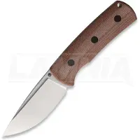 Petrified Fish Beluga - Sanblast - Micarta Messer, braun