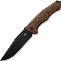 Bestech Keen II - Blackwash - G10, orange, schwarz