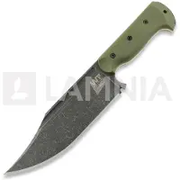 Work Tuff Gear Ranger K329 darkwashed Messer, od green handle with brown liner