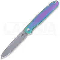 CRKT Facet Damascus Taschenmesser, Iridescent