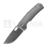 Kunwu Knives Tao III - Satin - Titanium Taschenmesser, Diamond Texture