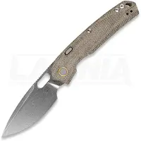 Vosteed Psyop 332 - Stonewash - Micarta Taschenmesser, grün