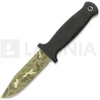 Demko Knives USA Armiger 4 3V Clip Point Multi-Layer Camo Messer, Black