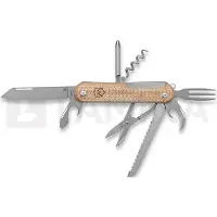 Mercury Duca 8 - Elmax - Natural Canvas Micarta Taschenmesser