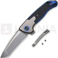 We Knife Press Check Taschenmesser, tanto, grau