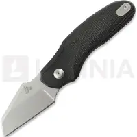 Twisted Assisted Fortis Sheepfoot Taschenmesser, Black Micarta, Stonewash
