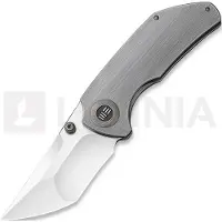 We Knife Thug Taschenmesser, satin, grau