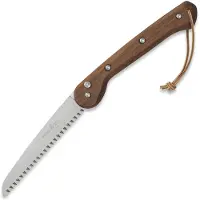 Woxna Ljusnan 180 mm + Alfta leather sheath Säge, cognac
