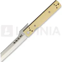 Kanetsune Brushed Brass Linerlock Taschenmesser