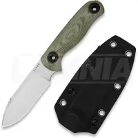 Kizer Cutlery Drop Bear Fix 3 14C28N Messer, Green Micarta, Stonewash