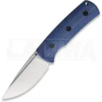 Petrified Fish Beluga - Satin - Micarta Messer, blau