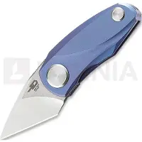Bestech Tulip DDB - Stonewash + Satin - Titanium Taschenmesser, blau
