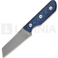 Straight Line Scorer - Stonewashed - Denim Canvas Micarta Messer