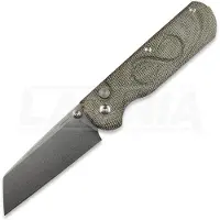 Straight Line Rox - Stonewashed - Green Canvas Micarta Taschenmesser