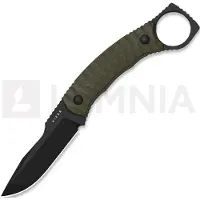 Kizer Cutlery Billy Bones AEB-L Messer, Olive Green G-10, Black PVD & Stonewash
