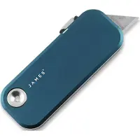 The James Brand The Palmer - Emerald / Black / Aluminum / Straight Taschenmesser