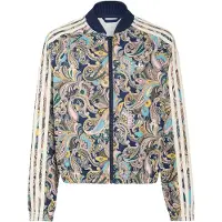 Adidas Sst Loose Cropped Paisley Reißverschlusspullover