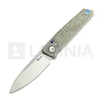 Reate PL-6 Taschenmesser, Green/Black Micarta, Satin