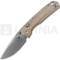 Vosteed Psyop 299 - Stonewash - Norplex UltreX Micarta Taschenmesser, natural