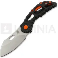Olamic cutlery Busker M390 Largo Taschenmesser, Volcanic Carving & Funky Holes