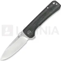 QSP Knife Hawk Linerlock Black Micarta Taschenmesser