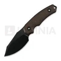 Kunwu Knives Stiffy D. - DLC - Micarta Messer, braun