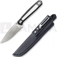 RealSteel Dex Apex Messer, Carbon Fiber & White G-10, Satin