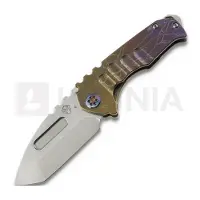 Medford Genesis T S45VN Tumbled Tanto Taschenmesser, Bronze/Violet Fade "Lightning"