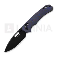 Kizer Cutlery Outposter Nitro-V Taschenmesser, Purple Vortex Micarta, Black PVD