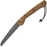 Woxna Hälsing 180 mm + Alfta Leather sheath Säge, schwarz