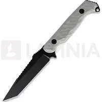 Toor Darter T Messer, Light Gray G-10, Black Gun-Kote