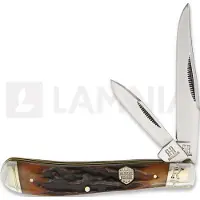 Rough Ryder Trapper Brown Stag Bone Pocket knife