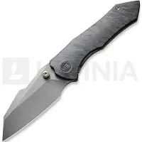 We Knife High-Fin Flamed Tiger Stripe Taschenmesser