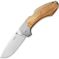 MKM-Maniago Knife Makers Hero - Satin - Olive Wood Taschenmesser