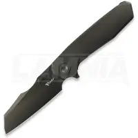 Reate Mantis Taschenmesser, Smooth Black DLC Ti, Satin DLC