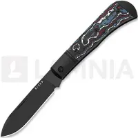 Kizer Cutlery Trestle D S90V Taschenmesser, Black Aluminum & Fat Carbon, DLC