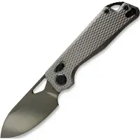 Kunwu Knives Pulsar XL - DLC - Titanium Taschenmesser, Diamond Texture