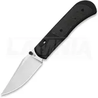 Kizer Cutlery Tycho M390 Clip Point Taschenmesser, Black Ti & Carbon Fiber, Stonewash