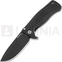 Lionsteel SR-22 Aluminum Black Taschenmesser, schwarz