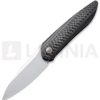 We Knife Black Void Opus Taschenmesser, black ti with CF inlay