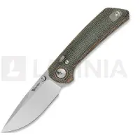 Reate PL-XT Nitro-V Taschenmesser, Red/Black Micarta, Satin
