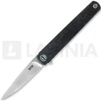 MKM Knives Flame Drop Point. marble carbon fiber Taschenmesser
